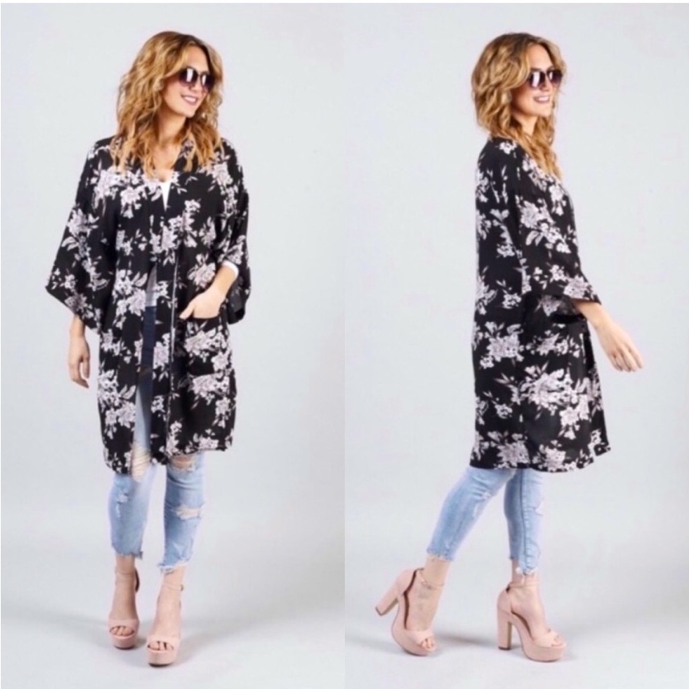SPIRITUAL GANGSTER floral kimono - Picture 2 of 7